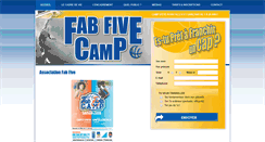 Desktop Screenshot of fab5camp.com