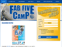 Tablet Screenshot of fab5camp.com